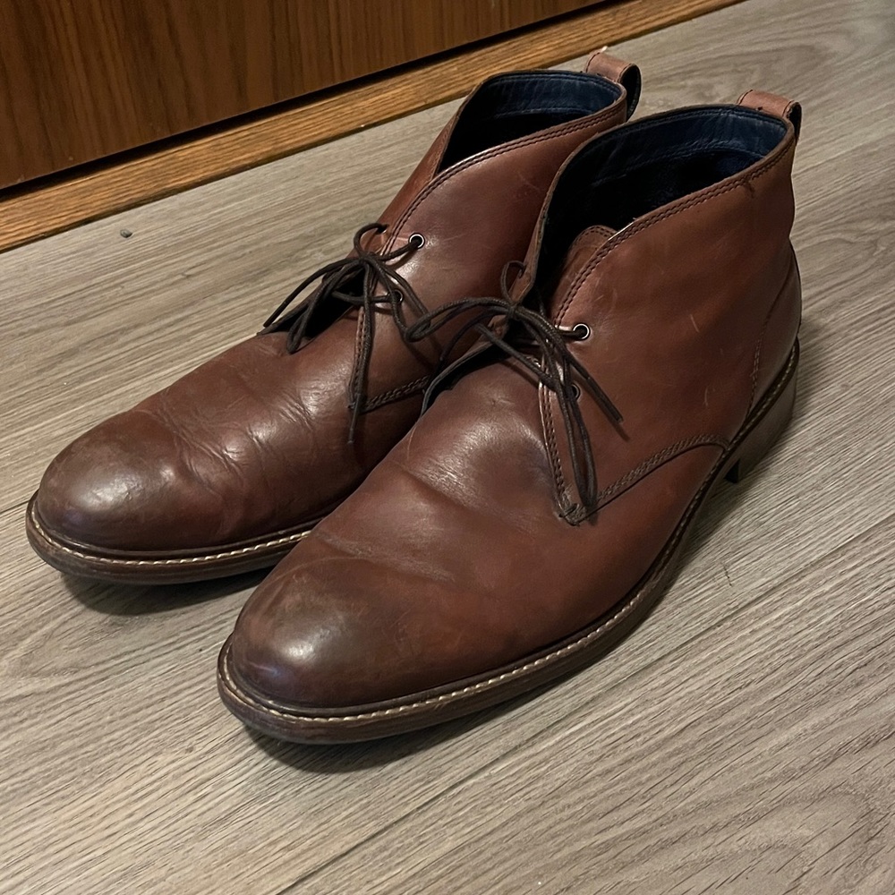 Cole Haan Men's Kennedy Grand Chukka II Boot MAHOGANY SOFT LEATHER LIGHTWEIGHT